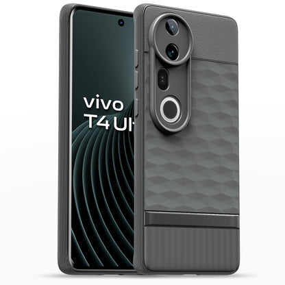 Pikkme Vivo T4 Ultra 5G Shockproof Soft Flexible Gencase Back Cover (Grey)