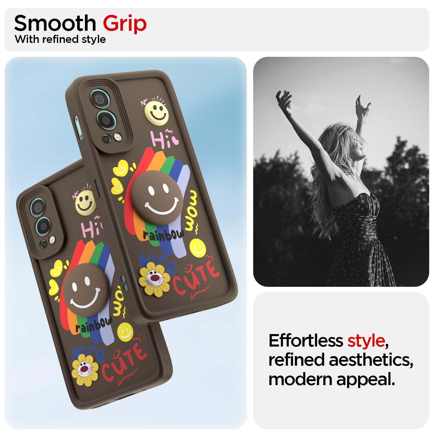 Pikkme OnePlus Nord 2 5G brown mobile cover – photo 2