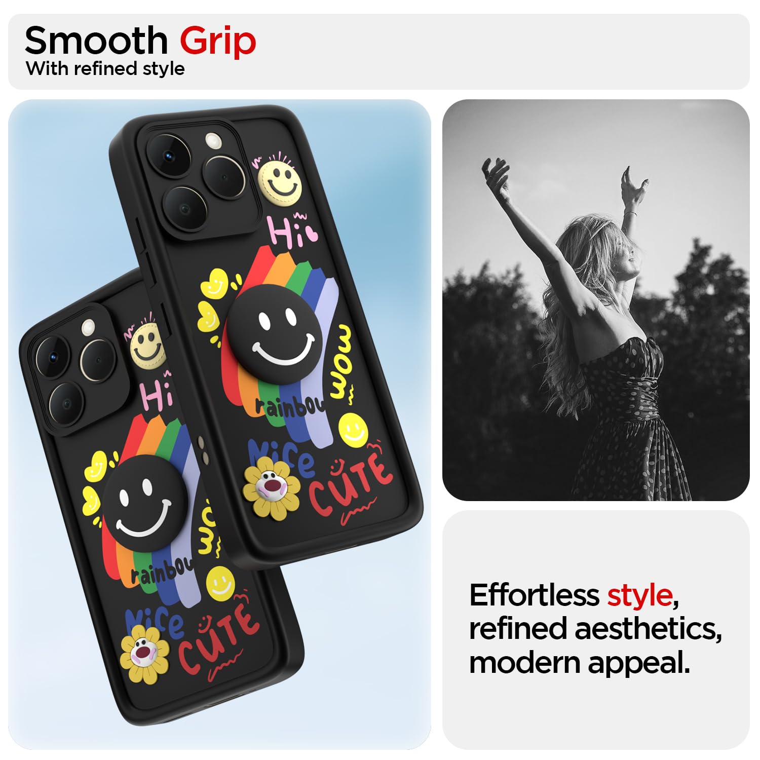 Pikkme Realme 15T/Narzo 90 5G black back cover – photo 2