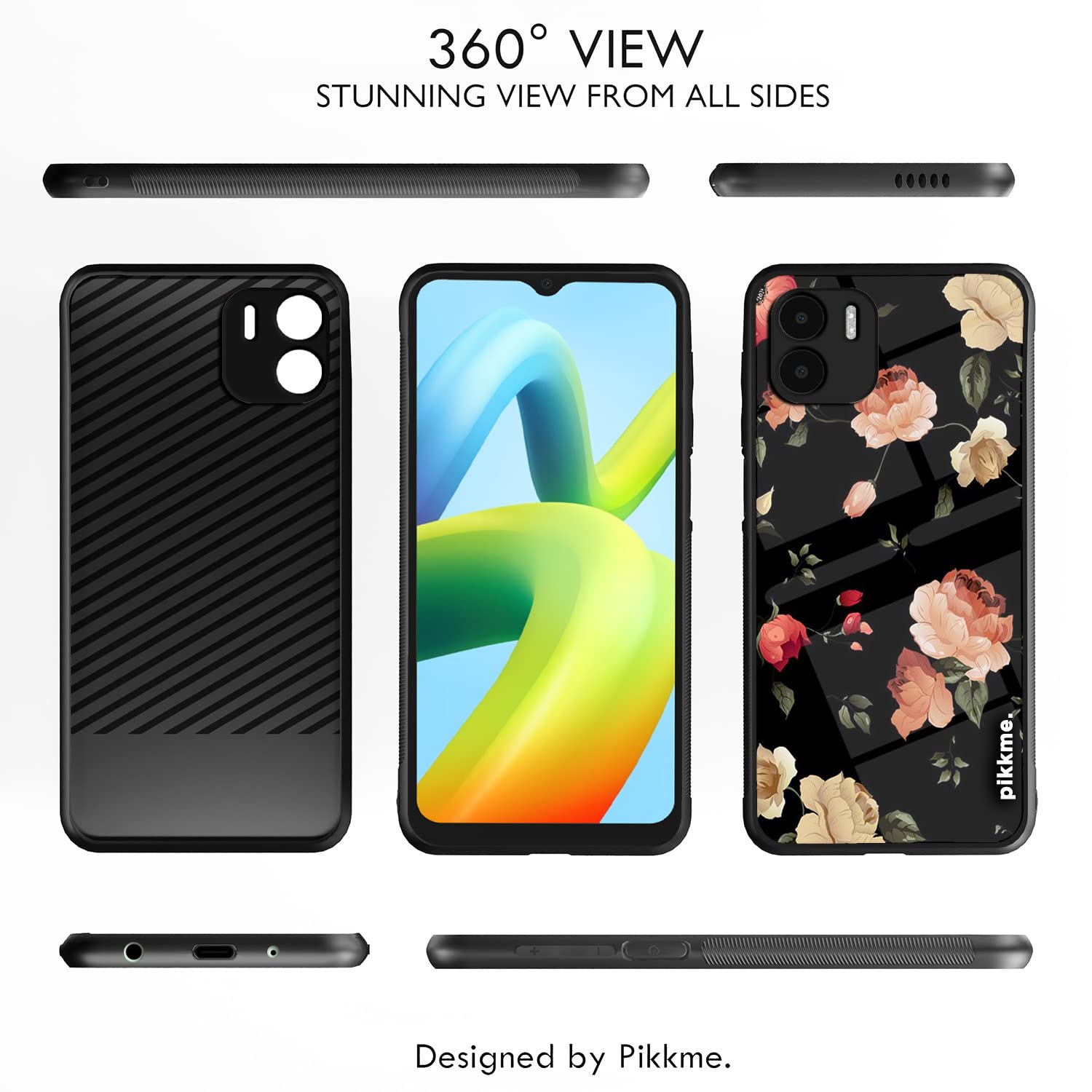Redmi A1/A2 Flower mobile back cover by Pikkme – photo 2