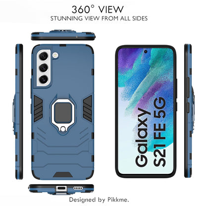 Pikkme Samsung Galaxy S21 Fe 5G D5 Tough Armor Back Cover | Blue
