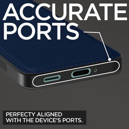 Pikkme Samsung Galaxy A16 5G Leatherback Back Case | Blue
