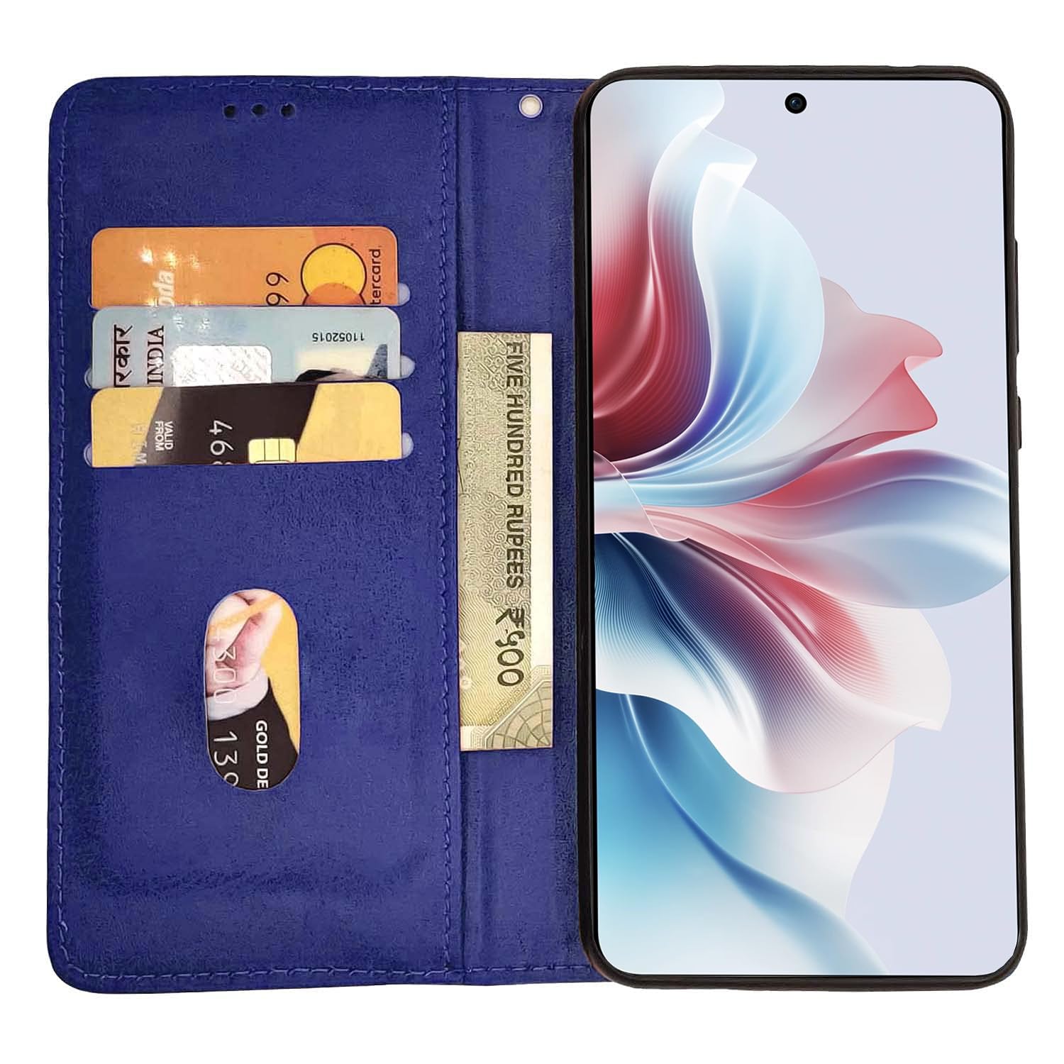 Pikkme blue Magnetic mobile flip cover for OPPO F25 Pro 5G – photo 2