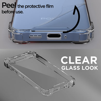 Pikkme Tecno Pova Clear transparent mobile back cover – photo 3