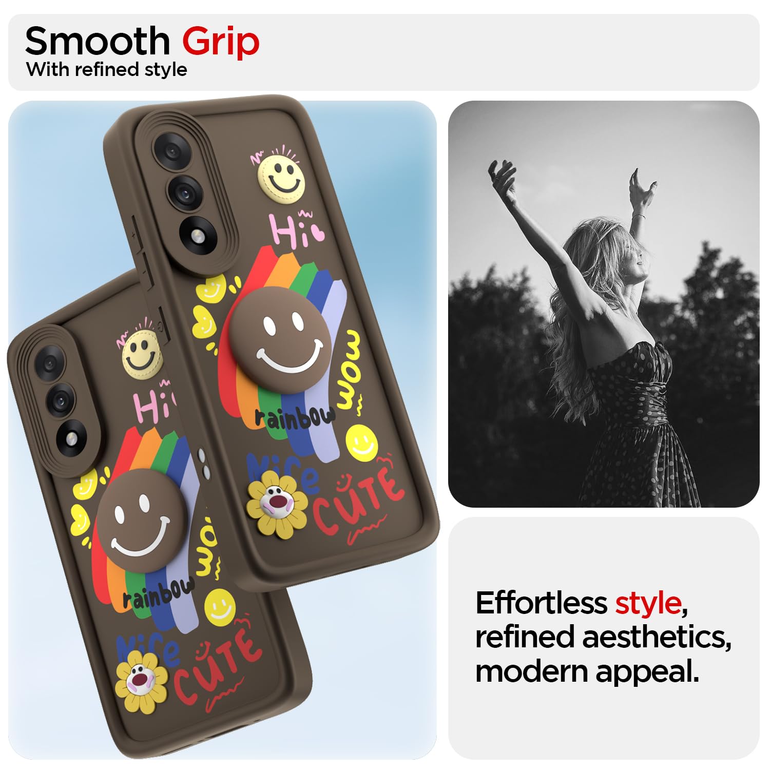 Pikkme OnePlus Nord 5 5G Soft Silicone brown mobile cover – photo 2