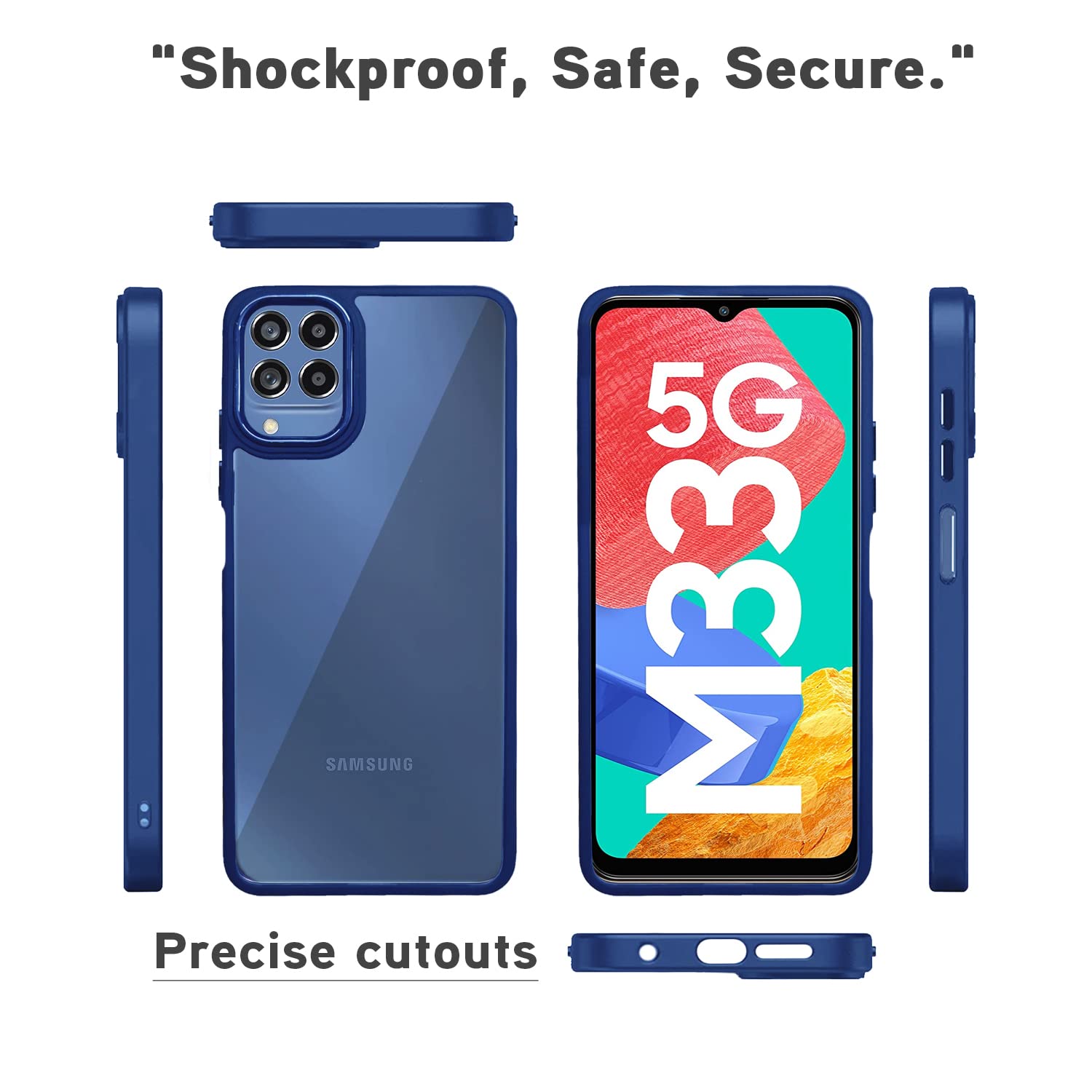 Samsung M33 5G Chrome back cover in blue by Pikkme – photo 3