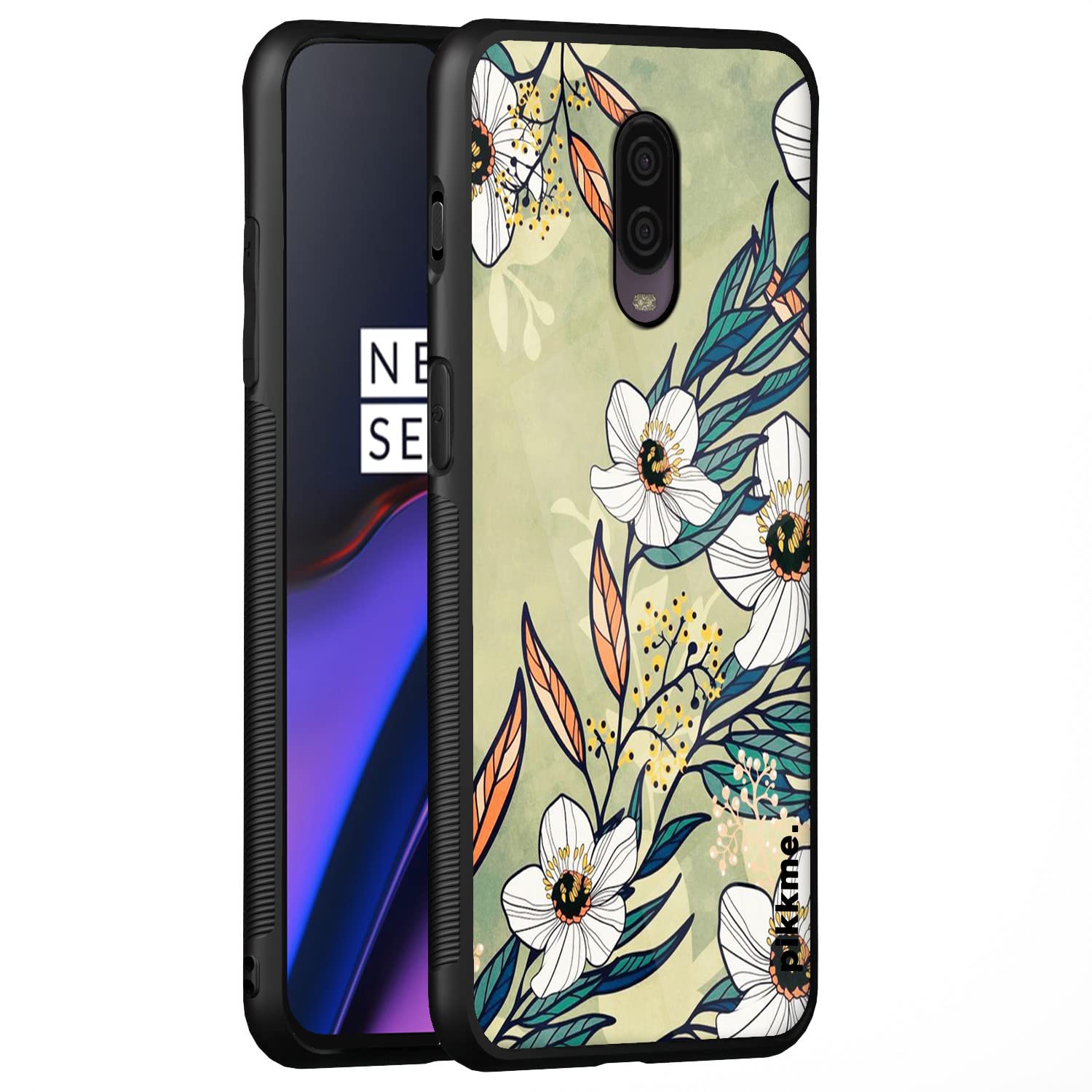 Pikkme Flower back cover for OnePlus 6T