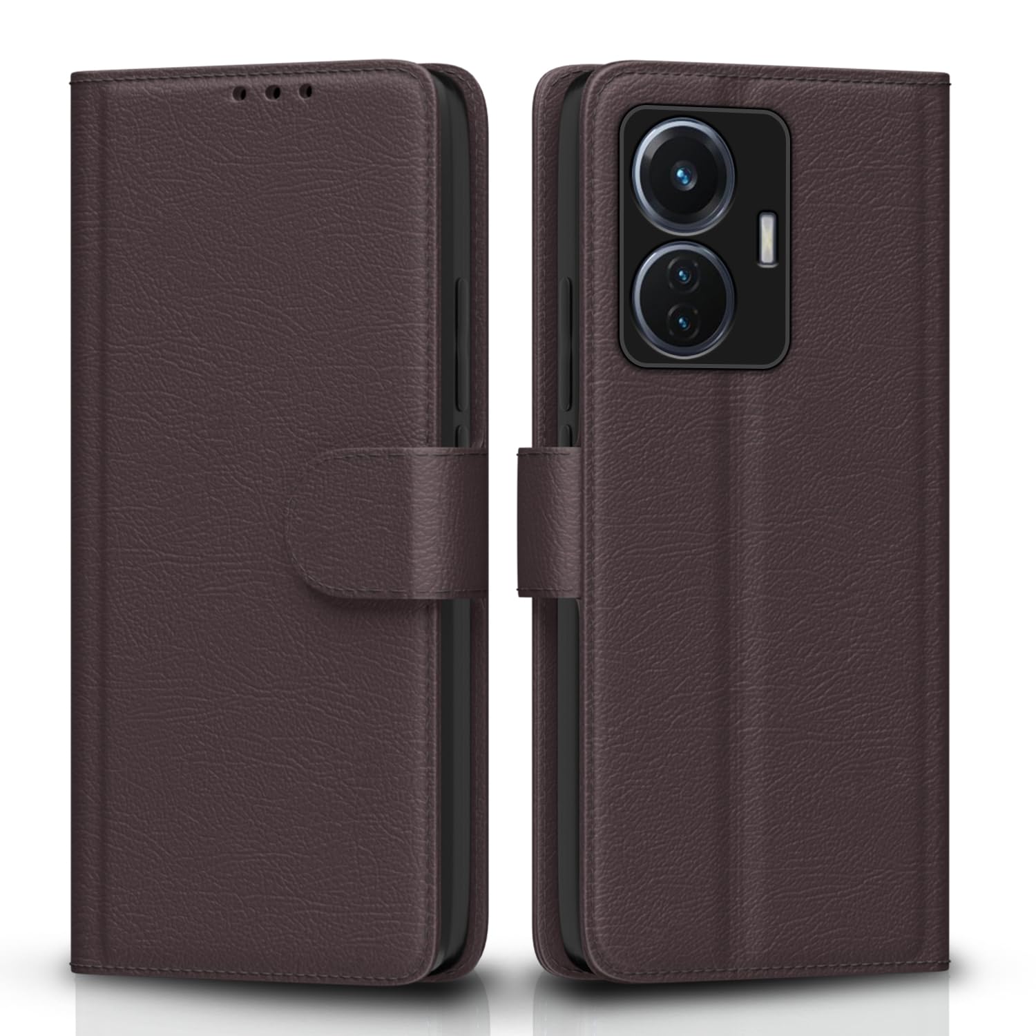 Coffee Wallet flip case for iQOO Z6 44W/Vivo T1 44W – Pikkme