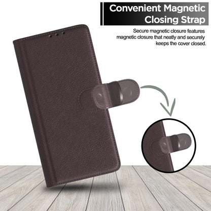 Pikkme Vivo V50 5G / V50e 5G Vintage Flip Cover (Coffee)