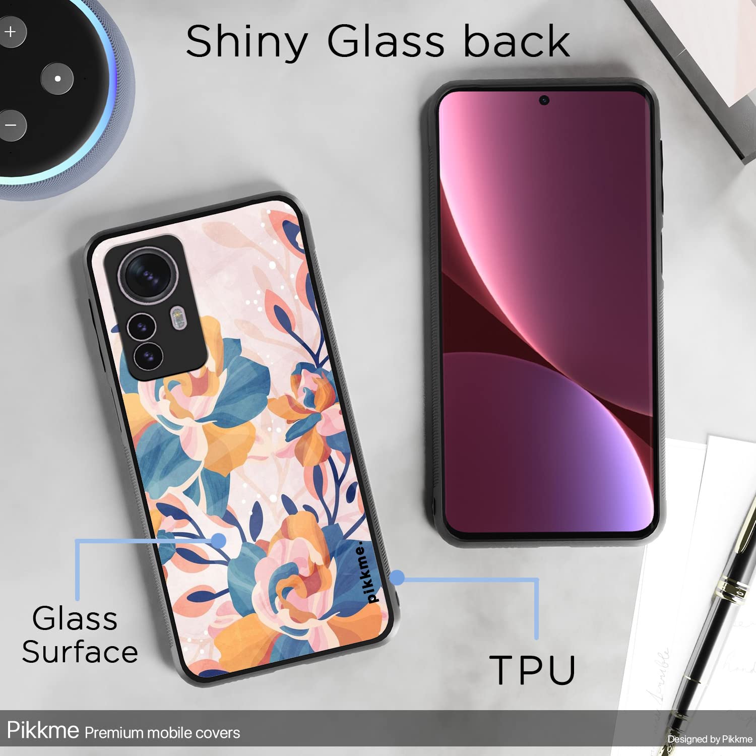 Mi 12 Pro 5G Flower mobile back cover by Pikkme – photo 3