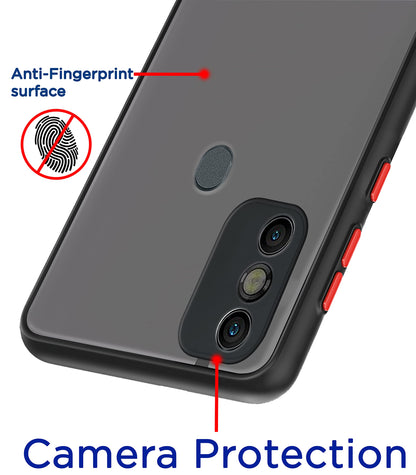 Pikkme black Hybrid back cover for Tecno Spark 6 Go – photo 2