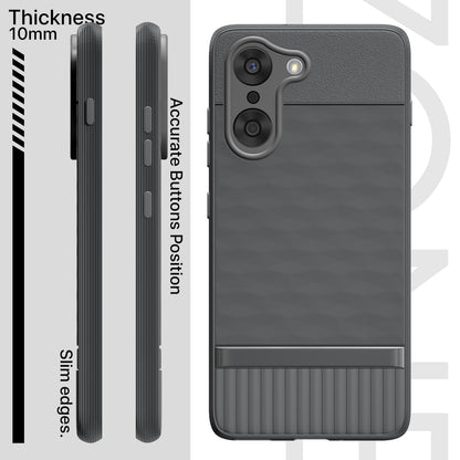 Pikkme OnePlus Nord Ce 5 5G Soft Flexible Shockproof Gencase Back Cover (Grey)