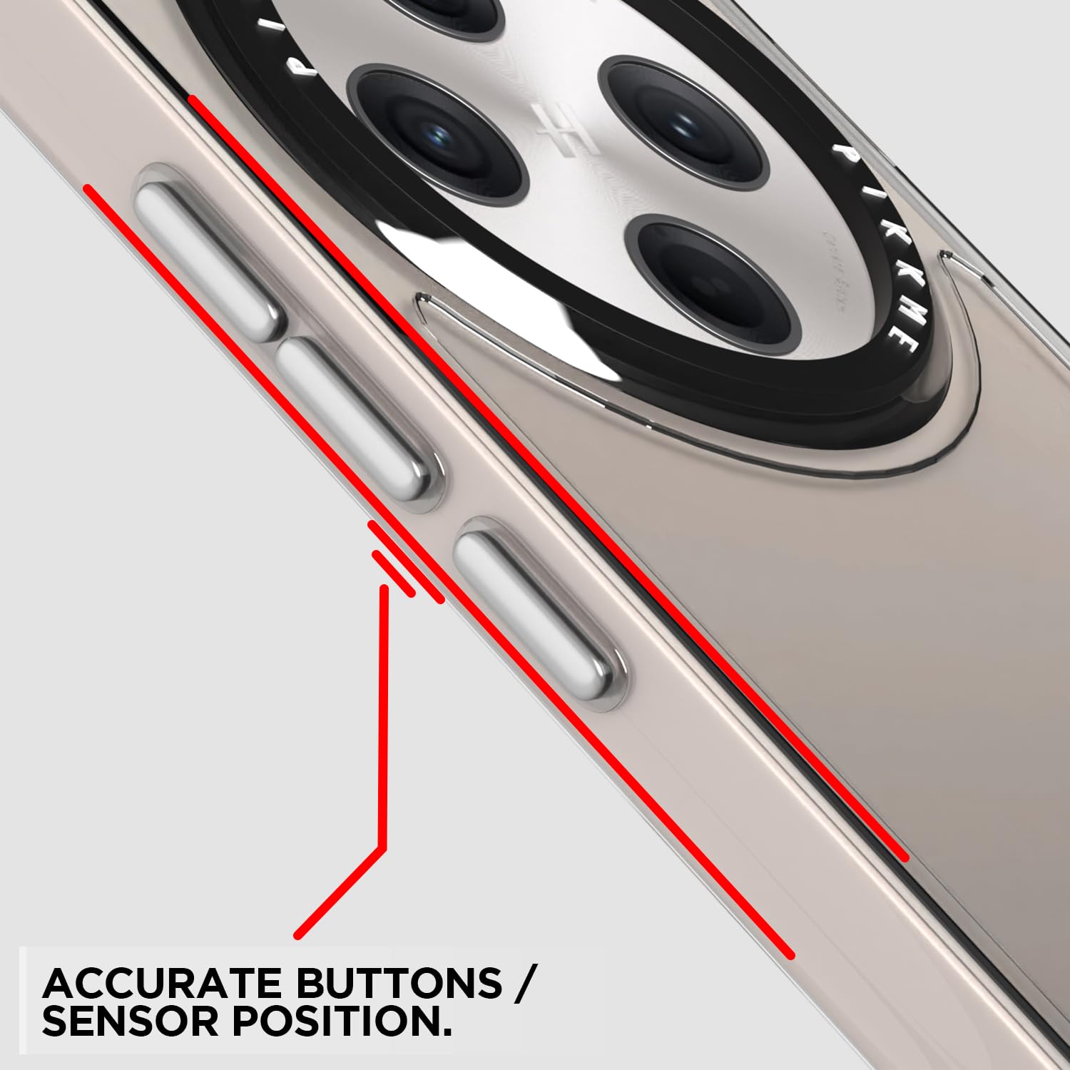 Pikkme Oppo Find X8 5G Transring Back Cover (Transparent)