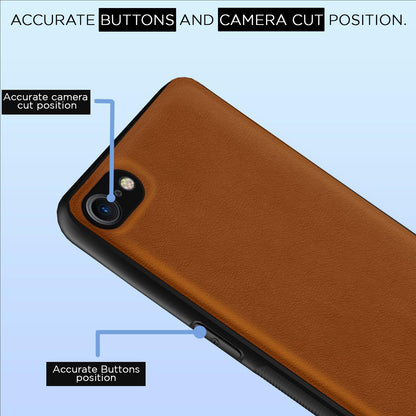Pikkme iPhone 7/8 Flexible Pu Leather Leatherback Back Cover (Camel)