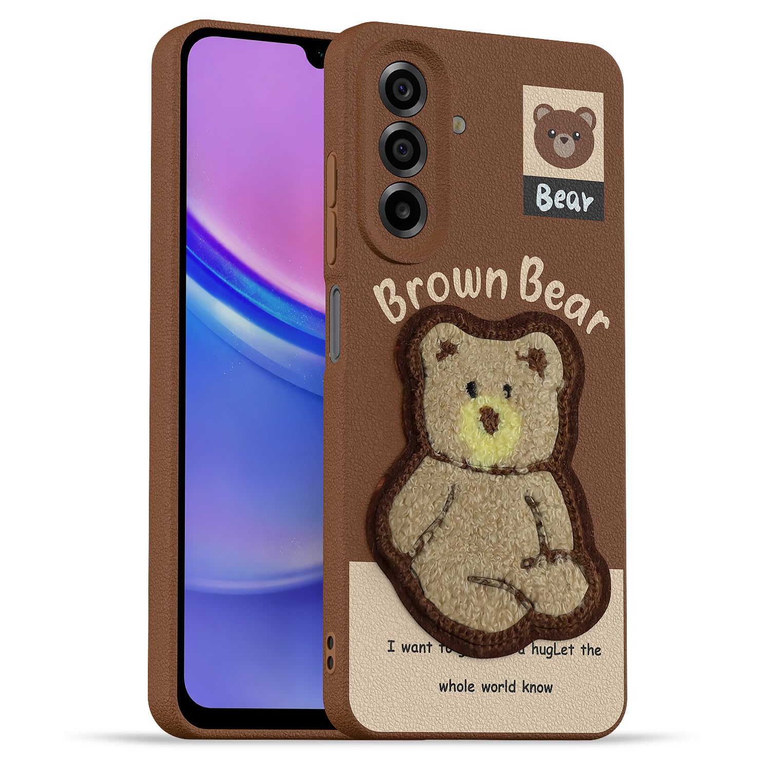 Pikkme brown mobile cover for Samsung M17/A17/F17 5G