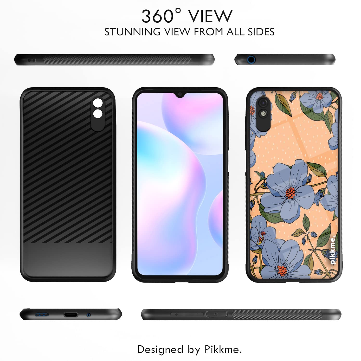 Redmi 9A/9i/9A Sport Flower mobile back cover by Pikkme – photo 2