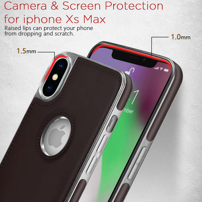 iPhone XS Max Leatherback phone cover in chrome coffee by Pikkme – photo 5