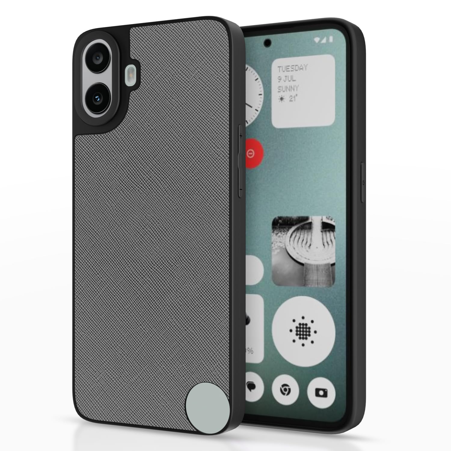 CMF Nothing Phone 1 Indian Leather Back Cover -Grey