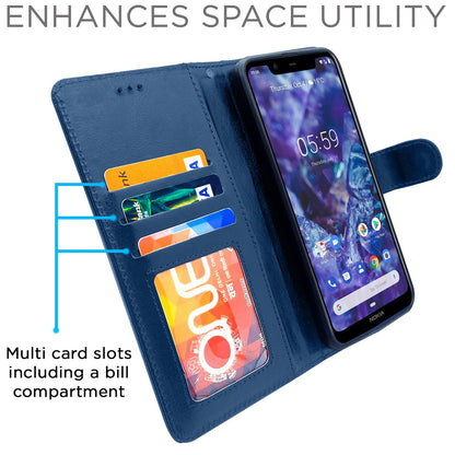 Pikkme blue mobile flip cover for Nokia 5.1 Plus – photo 3
