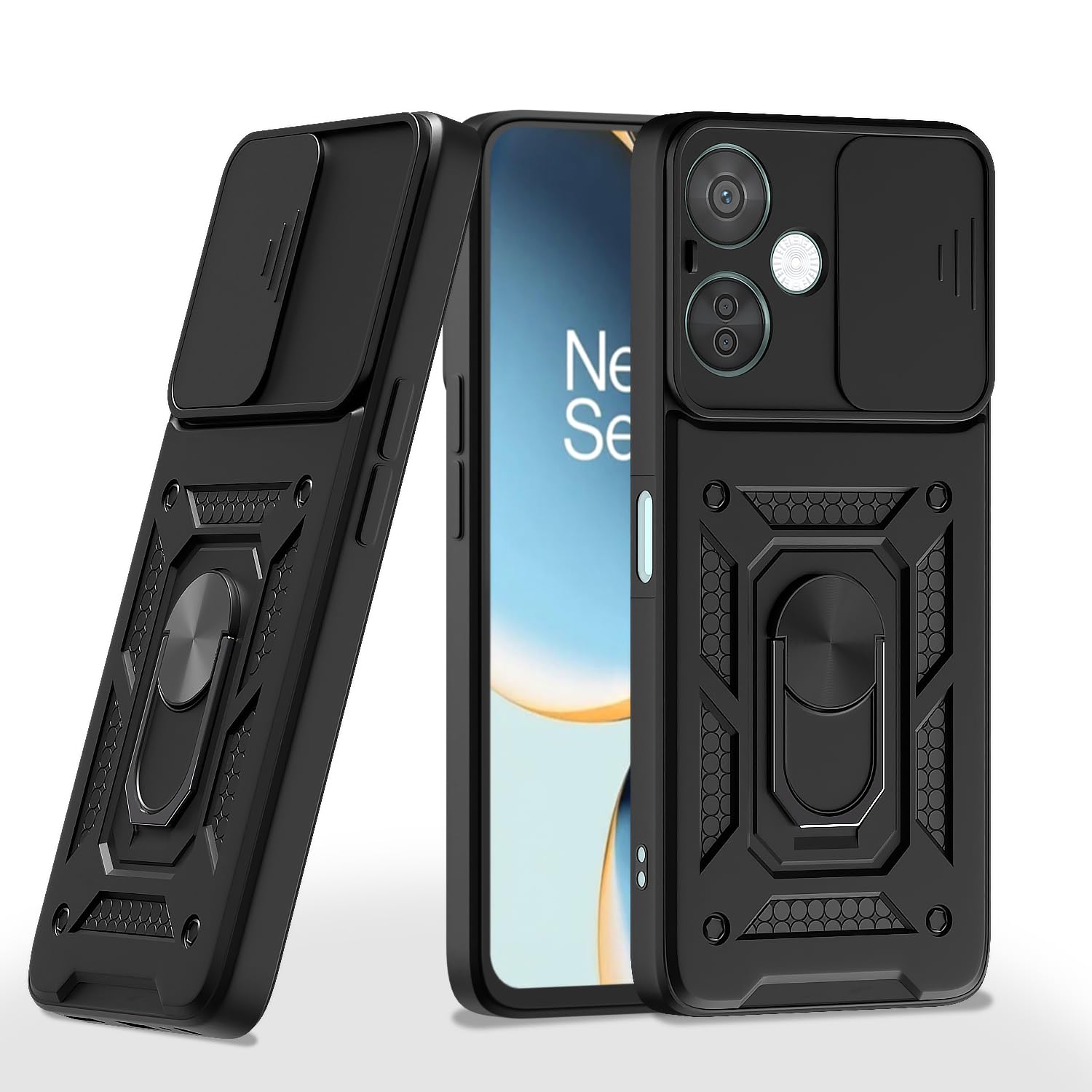 Pikkme black D10 Camera Shield phone cover for OnePlus Nord CE 3 Lite/Nord N30 5G