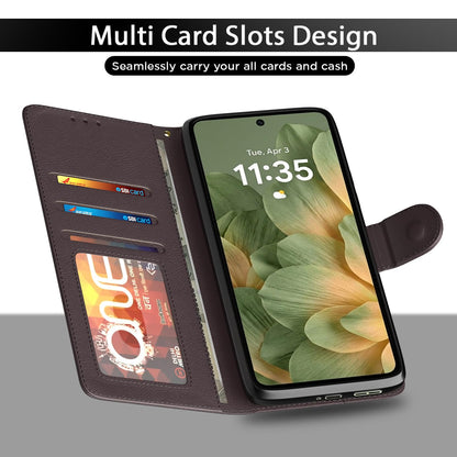 Moto Edge 70 Pro 5G Wallet flip case in coffee by Pikkme – photo 5
