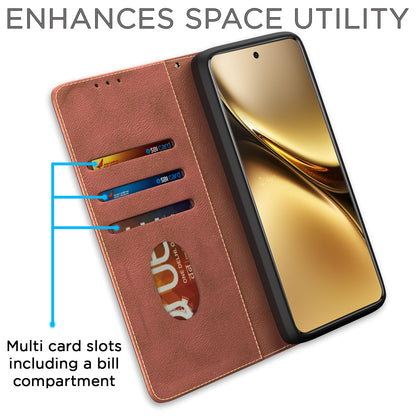 Brown wallet flip cover for Vivo X200 Pro 5G – Pikkme – photo 3