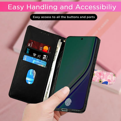 Pikkme pink flower Wallet wallet flip cover for Realme 14 Pro Plus 5G – photo 7