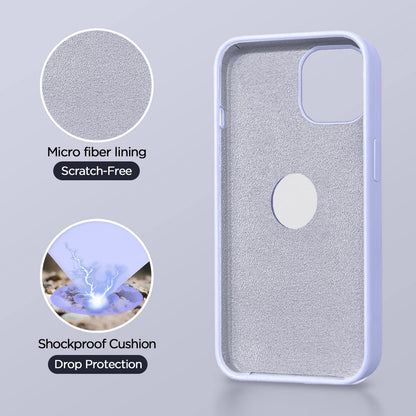 Pikkme iPhone 12/12 Pro Super Soft Silicone Back Cover (Lavender)