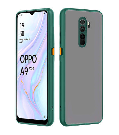 Pikkme green Hybrid mobile back cover for Oppo A5 2020/A9 2020