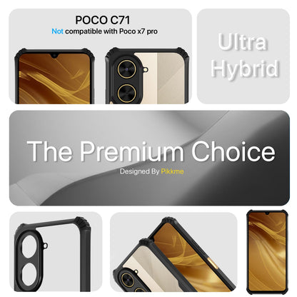 Pikkme Poco C71/Redmi A5 Ultra black back cover – photo 2