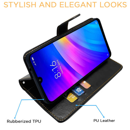 Pikkme black & brown Magnetic mobile flip cover for Redmi 7/Y3 – photo 5