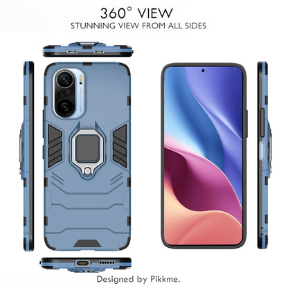 Pikkme Redmi k40/K40 Pro D5 Tough Armor blue phone cover – photo 3