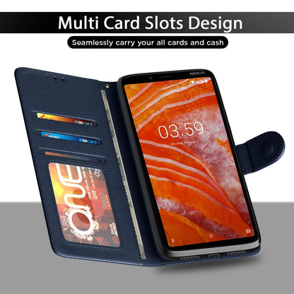 Pikkme blue wallet flip cover for Nokia 3.1 Plus – photo 5