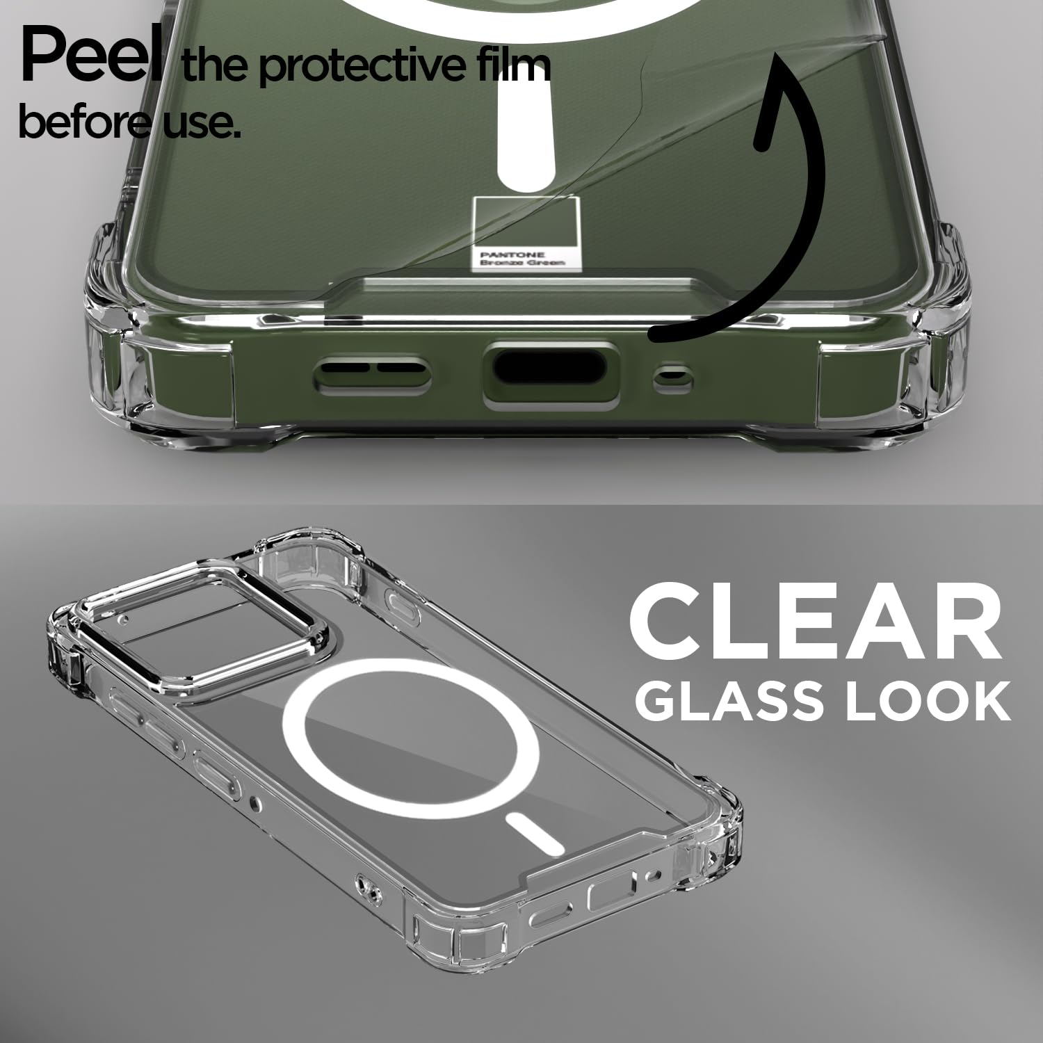 Moto Edge 70 5G MagSafe mobile cover in transparent mag-safe by Pikkme – photo 3