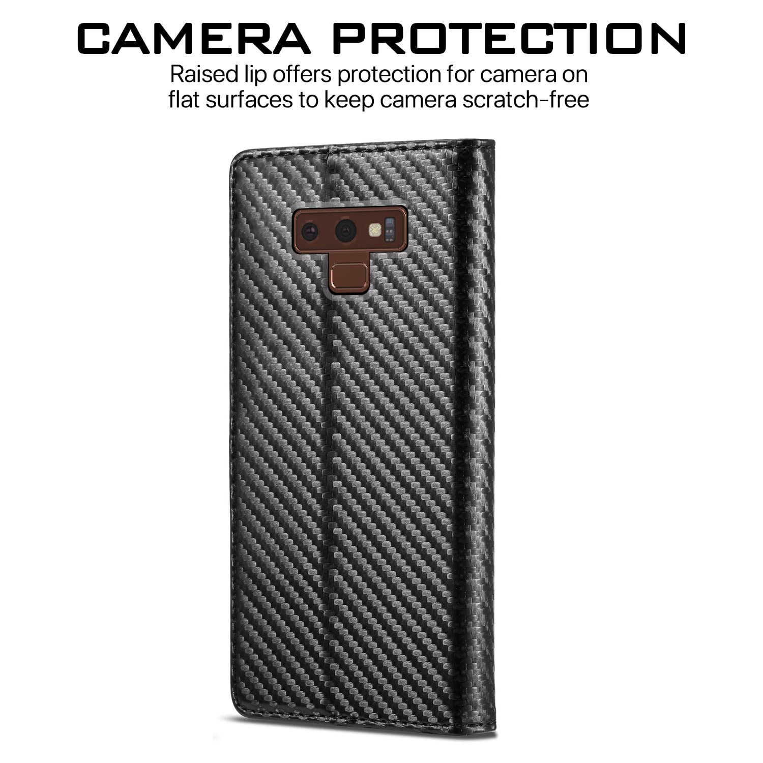 Black Wallet flip case for Samsung Note 9 – Pikkme – photo 4