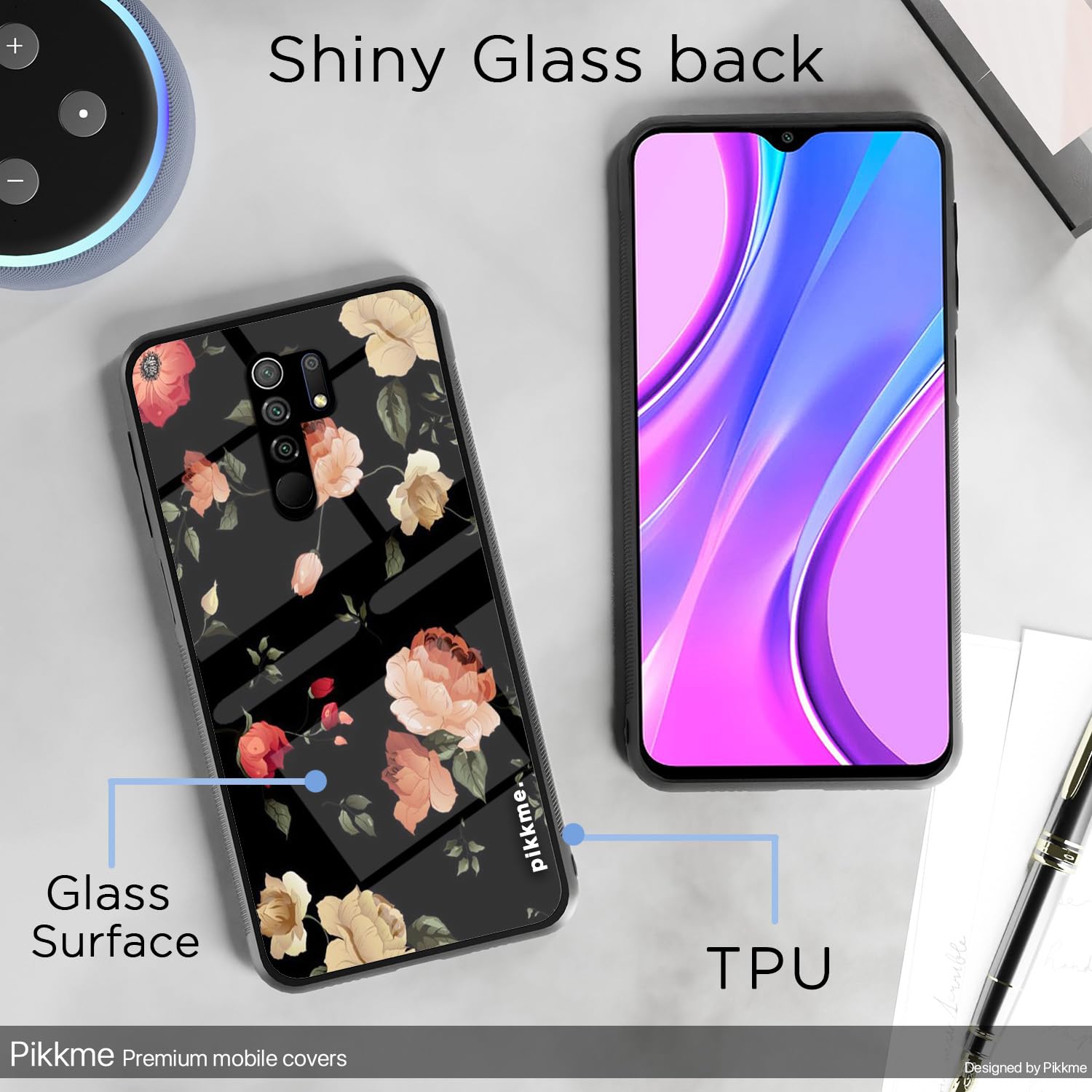Pikkme Flower back cover for Redmi 9 Prime – photo 3