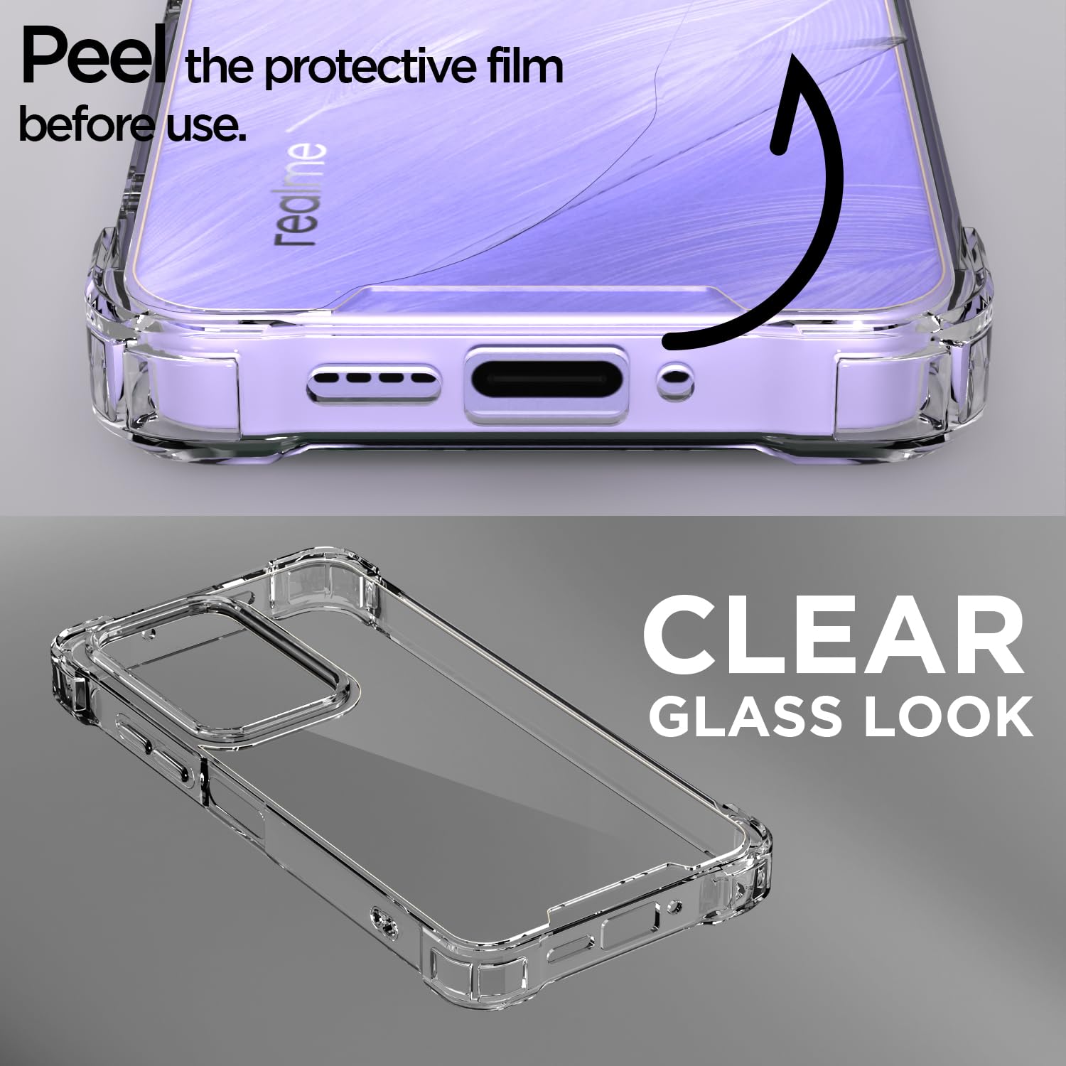 Realme Narzo 90X/C85/15X 5G Clear phone cover in transparent by Pikkme – photo 3