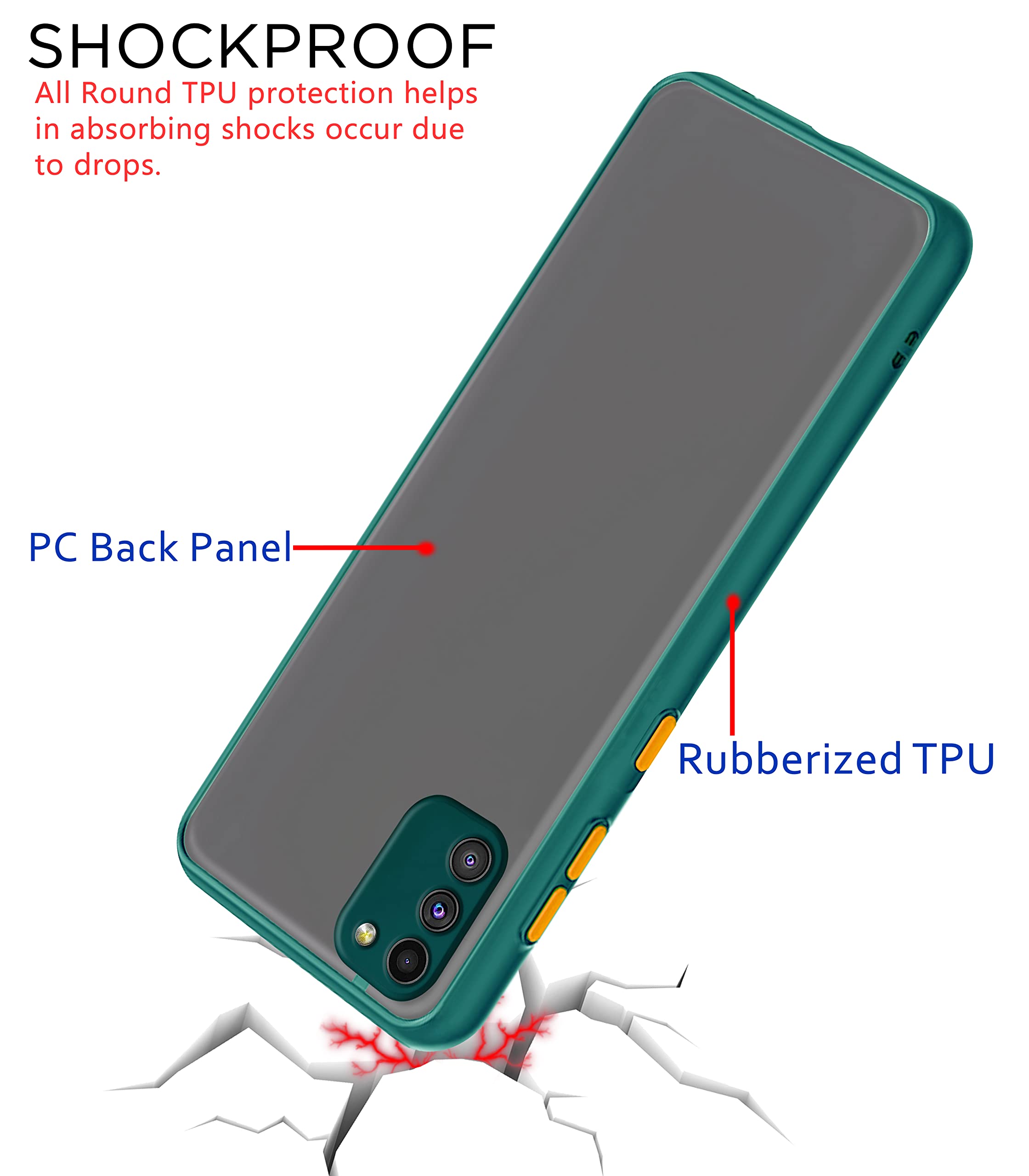 Samsung M02s phone cover in green by Pikkme – photo 4