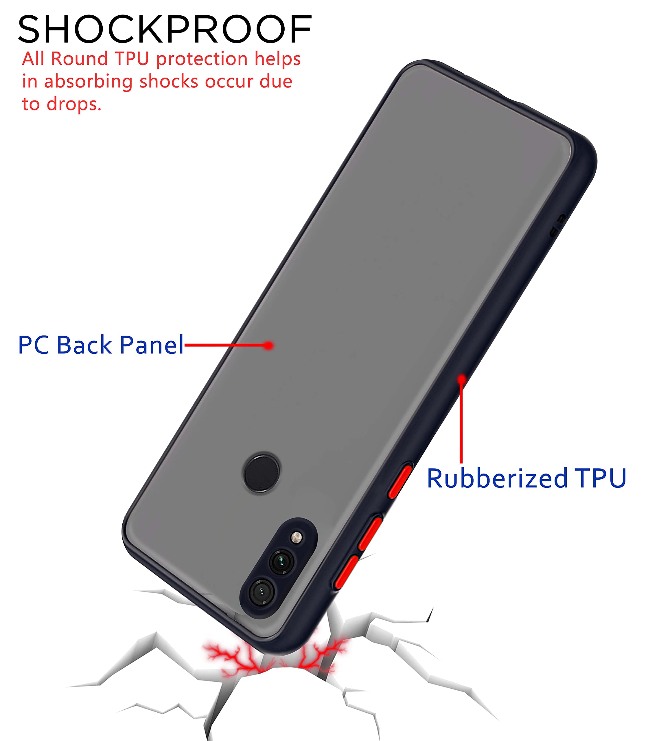 Pikkme Redmi 7/Y3 thermoplastic polyurethane, black phone cover – photo 4