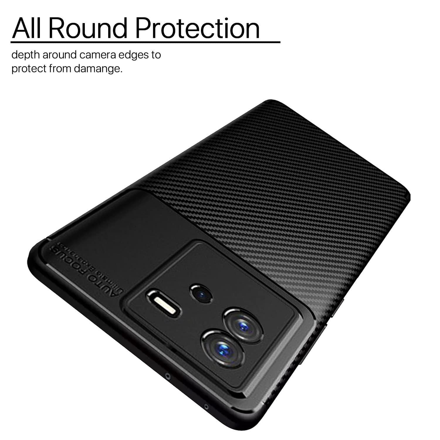 Black Carbon phone cover for iQOO Neo 6 5G – Pikkme – photo 2