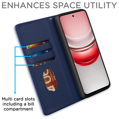 Realme Narzo 80x/P3x/14X 5G Magnetic wallet flip cover in blue by Pikkme – photo 3