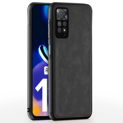 Pikkme grey Leather back cover for Redmi Note 11 Pro/Note 11 Pro Plus 5G