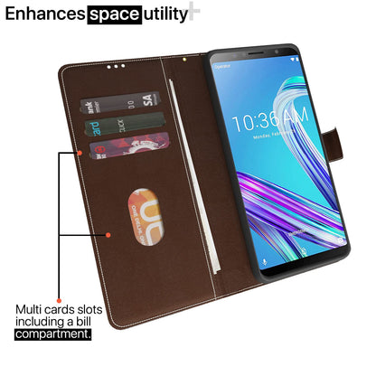 Asus mobile flip cover in brown & coffee by Pikkme – photo 2