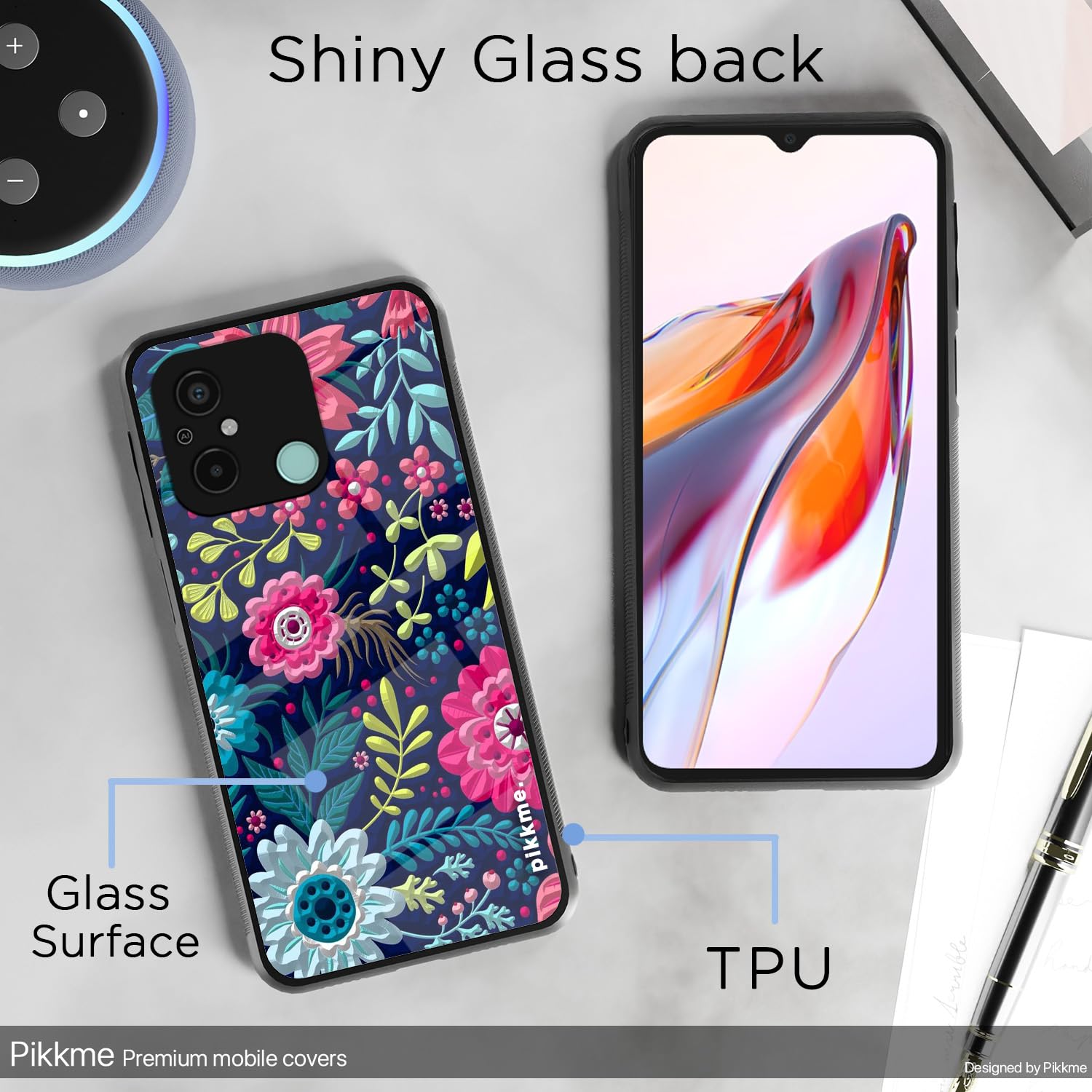 Redmi 12C/Poco C55 Flower mobile back cover by Pikkme – photo 3