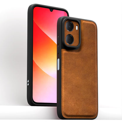 Pikkme brown Leather phone cover for Redmi 15A 5G – photo 2