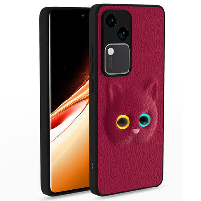 Pikkme Vivo V30/V30 Pro 5G Kitty dark pink back cover