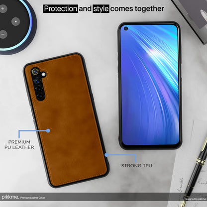 Realme 6 mobile cover in brown by Pikkme – photo 5