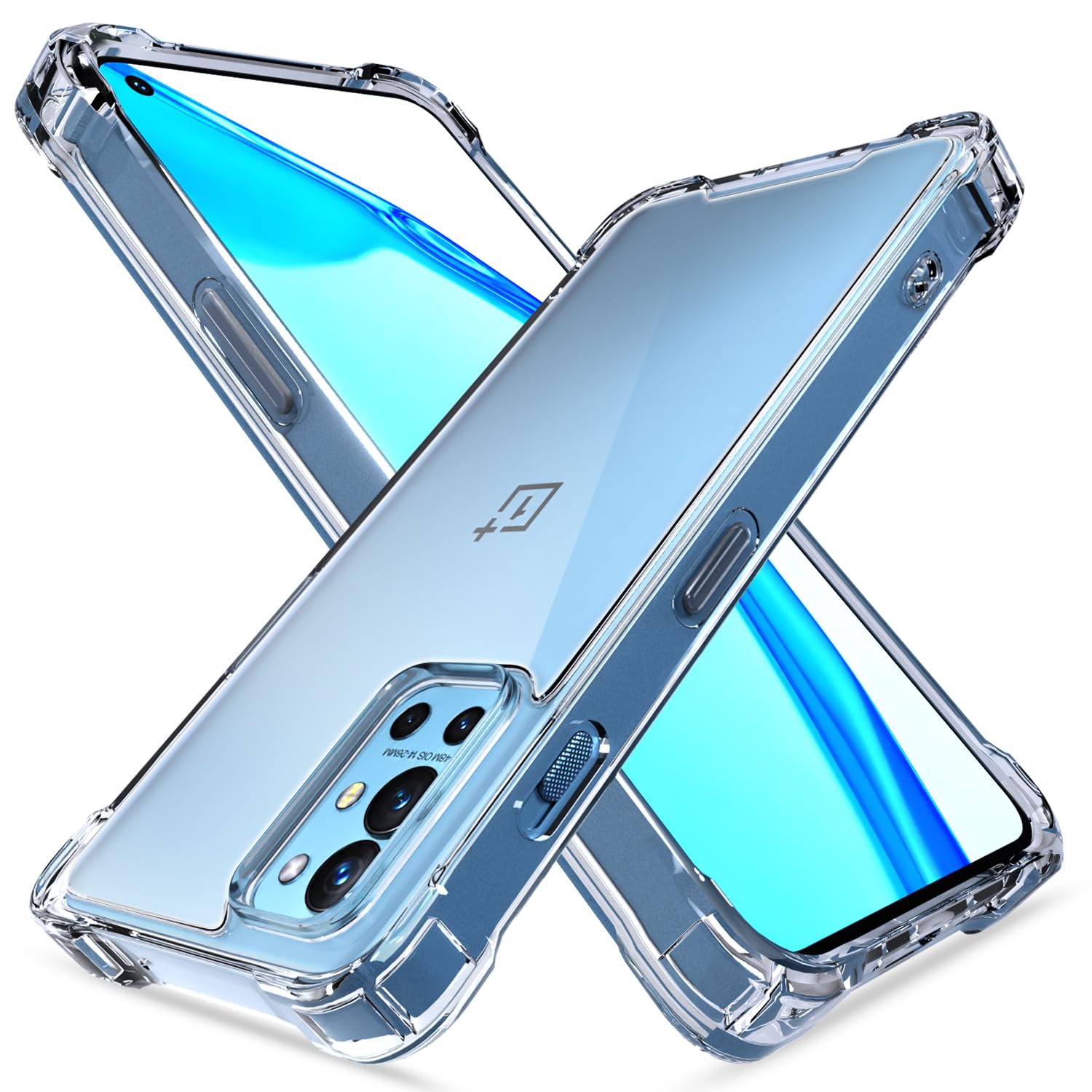 Pikkme transparent PC-TPU mobile cover for OnePlus 9R/8T