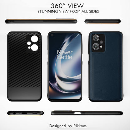 Pikkme Oneplus Nord Ce 2 Lite 5G Leatherback Back Case | Blue