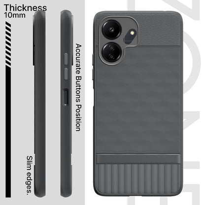 Redmi 13c 4G/13c 5G/Poco C65 Silicone mobile back cover in grey by Pikkme – photo 3